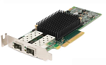 540-BDHH DELL Emulex LPe31002 Dual Port FC16 Fibre Channel HBA, PCIe Low Profile, Customer Kit, V2 (including FC16 trancievers x 2)