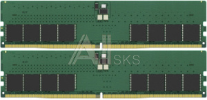 2001517 Память DDR5 2x32GB 5200MHz Kingston KVR52U42BD8K2-64 Valueram RTL PC5-41600 CL42 DIMM 288-pin 1.1В dual rank Ret