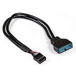 1792788 Exegate EX284940RUS Кабель-переходник USB 2.0-USB 3.0 ExeGate EX-CC-U3U2-0.3 (9pin/19pin, 0,3м)