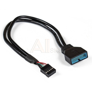 1792788 Exegate EX284940RUS Кабель-переходник USB 2.0-USB 3.0 ExeGate EX-CC-U3U2-0.3 (9pin/19pin, 0,3м)