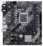 ASUS PRIME H410M-K, LGA1200, H410, 2*DDR4, D-Sub + DVI, SATA3, Audio, Gb LAN, USB 3.2*4, USB 2.0*6, COM*1 header (w/o cable),mATX ; 90MB13I0-M0EAY0