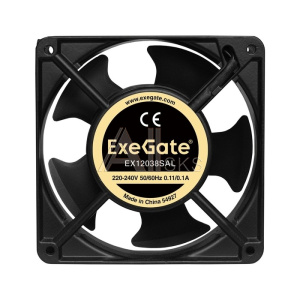 1855459 Exegate EX289020RUS Вентилятор 220В ExeGate EX12038SAL (120x120x38 мм, Sleeve bearing (подшипник скольжения), подводящий провод 30 см, 2600RPM, 42dBA)