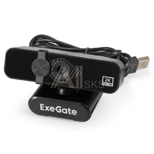 11033445 ExeGate Stream С958 2K (матрица 1/3.2" 5Мп, 2592x1944, 30fps, 4-линзовый объектив, автофокус, USB, микрофон с шумоподавлением, универсальное крепление