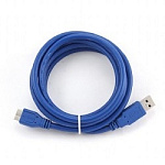1216361 Gembird PRO USB 3.0 кабель для соед. 1.8м А-microB (5 pin) позол.конт., пакет [CCP-mUSB3-AMBM-6]