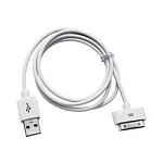 1205734 Gembird CC-USB-AP1MW Кабель USB AM/Apple для iPad/iPhone/iPod, 1м белый (пакет)