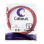 11052049 Cabeus PC-UTP-RJ45-Cat.6-1.5m-RD-LSZH Патч-корд U/UTP, категория 6, 2xRJ45/8p8c, неэкранированный, красный, LSZH, 1.5м