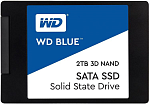 SSD WD Western Digital BLUE 2Tb SATA-III 2,5”/7мм 3D NAND WDS200T2B0A, 1 year
