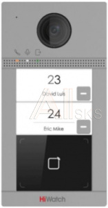 1536930 Видеопанель Hikvision DP-D4212W/Flush цвет панели: серый