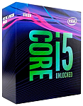 BX80684I59600K CPU Intel Core i5-9600K (3.7GHz/9MB/6 cores) LGA1151 BOX, UHD630 350MHz, TDP 95W, max 128Gb DDR4-2466, BX80684I59600KSRELU/BX80684I59600KSRG11