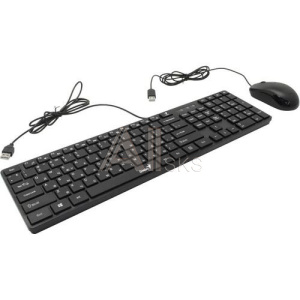 1909231 Комплект проводной Genius SlimStar C126 клавиатура+мышь, USB. Цвет: черный (31330007402)