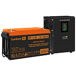 296526 Комплект ИБП EX295996RUS + батарея 65Aч EX282982RUS 1шт (инвертор, синус, для котла, настенный) ExeGate FineSine SX-800.LCD.AVR.2SH <800VA/500W, чиста