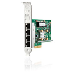 647594-B21 HPE Ethernet 1Gb 4-port BASE-T BCM5719 Adapter, PCIe 2.0X4, for Gen7/8/9/10 servers