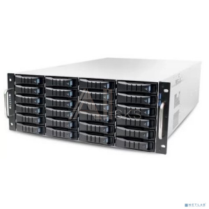 AIC XE1-4ET00-01 4U, 24xSATA/SAS HS 3,5/2,5" universal bay + 2x2,5" 15mm rear HS bay, up to 12"(W) x 13"(D) E-ATX, 12G 24-port EOB BP with 3xSFF-8643,
