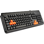 1150333 Клавиатура A-4Tech X7-G300, черная, USB, водонепроницаемая [512748]