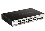 D-Link DGS-1210-20/F2A, L2 Smart Switch with 16 10/100/1000Base-T ports and 4 1000Base-T/SFP combo-ports.8K Mac address, 802.3x Flow Control, 256 of