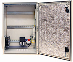 1000640100 Шкаф/ OSNOVO Уличная станция в пластиковом шкафу IP54 с термостабилизацией, системой вентиляции и оптическим кроссом, 400x600x230мм, встроенные