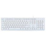 1719698 Клавиатура Oklick 550ML белый USB slim Multimedia LED [1061618]