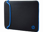 380902 Чехол для ноутбука 14" HP Chroma черный/синий неопрен (V5C27AA)