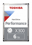 1546183 Жесткий диск Toshiba Original SATA-III 6Tb HDWR460UZSVA X300 (7200rpm) 256Mb 3.5"