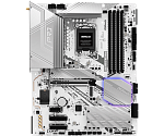Материнская плата ASROCK Z890 PRO RS WIFI WHITE, LGA1851, Z890, 4*DDR5, 4*SATA, 4*M.2, 3*USB 3.2, 4*USB 2.0, 2*Type-C, 1*PCIx16, 2*PCIx4, 1*M.2 (Key E