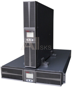 1000688058 Онлайн ИБП ДКС серии Small Rackmount, 3000 ВА/2700 Вт, 1/1, 8xIEC C13, EPO, USB, RS-232, RJ45, Rack 2U, 6x9Ач