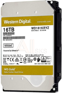 Western Digital HDD SATA-III 16Tb GOLD WD161KRYZ, 7200rpm, 512MB buffer, 1 year