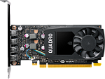 1000561089 Видеокарта VGA PNY NVIDIA Quadro P1000, 4 GB GDDR5/128-bit, PCI Express 3.0 x16, DP 1.4x4