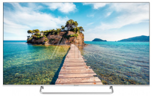 1090970 Телевизор LED Hyundai 49" H-LED49U701BS2S Frameless черный/Ultra HD/60Hz/DVB-T/DVB-T2/DVB-C/DVB-S2/USB/WiFi/Smart TV (RUS)
