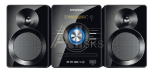 1069771 Микросистема Hyundai H-MS240 черный 30Вт/CD/CDRW/DVD/DVDRW/FM/USB/BT