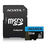 3205417 Карта памяти MICRO SDHC 32GB W/ADAP. AUSDH32GUICL10A1-RA1 ADATA