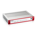 Межсетевой экран Межсетевой экран Zyxel USG FLEX 50HP, 1xRJ-45: 1G PoE+ (LAN/WAN), 4xRJ-45: 1G (LAN/WAN), 1xUSB3.0, AP Controller (8/12), в комплекте