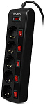 1000450111 Фильтр SVEN SF-05PL с индивидуальными выключателями 1,8 м (5 розеток) черный