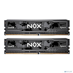 Оперативная память Apacer DDR5 32GB 6400MHz DIMM NOX Black Gaming Memory CL36 1.4V Kit (2x16GB) Heat Sink (Retail) 2048*8 3 years (AH5U32G64C652M