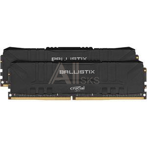 1289683 Модуль памяти CRUCIAL Ballistix Gaming DDR4 Общий объём памяти 32Гб Module capacity 16Гб Количество 2 3000 МГц Множитель частоты шины 16 1.35 В черный