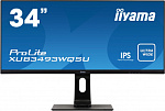 1866371 Монитор Iiyama 34" ProLite XUB3493WQSU-B1 черный IPS LED 4ms 21:9 HDMI M/M матовая HAS Piv 1000:1 400cd 178гр/178гр 3440x1440 75Hz DP UW USB 9.5кг
