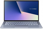 1359318 Ноутбук Asus Zenbook UX431FA-AM196 Core i3 10110U/8Gb/SSD256Gb/Intel UHD Graphics/14"/FHD (1920x1080)/Endless/lt.blue/WiFi/BT/Cam/Bag