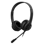1990083 A4Tech HU-8 черный 2м накладные USB оголовье