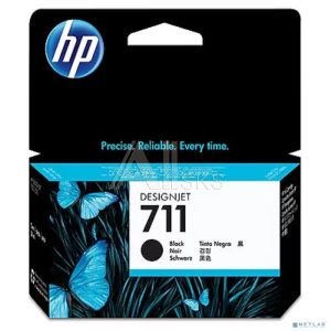 HP CZ129A Картридж №711, Black {Designjet T120/T520, Black (38ml)}