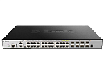 D-Link DGS-3630-28TC/A2AMI, PROJ L3 Managed Switch with 20 10/100/1000Base-T ports and 4 100/1000Base-T/SFP combo-ports and 4 10GBase-X SFP+ ports. 68