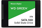 1000683074 Твердотельный накопитель/ WD SSD Green, 2.0TB, 2.5" 7mm, SATA3, 3D TLC, R/W 545/н.д., IOPs н.д./н.д., TBW н.д., DWPD н.д. (12 мес.)