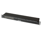 Устройство грозозащиты OSNOVO SP-IP8/1000PR 1U устройство грозозащиты для локальной вычислительной сети на 8 портов (скорость до 1000 Мб/с) с защитой