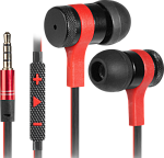 1000523016 Defender Гарнитура для смартфонов Arrow черный + красный, кабель 1,2 м