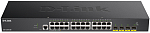D-Link DGS-1250-28X/A1A, L2 Smart Switch with 24 10/100/1000Base-T ports and 4 10GBase-X SFP+ ports.16K Mac address, 802.3x Flow Control, 4K of 802.1Q