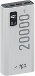 1809748 Мобильный аккумулятор Hiper EP 20000 20000mAh QC/PD 3A белый (EP 20000 WHITE)