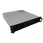 1888885 Procase Корпус 2U server case,4x5.25+2HDD,черный,без блока питания(PS/2,mini-redundant),глубина 450мм,mATX 9.6"x9.6"