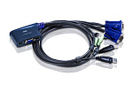 CS62US-A7 ATEN 2-Port USB VGA/Audio Cable KVM Switch (0.9m)