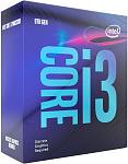 1000530660 Боксовый процессор CPU LGA1151-v2 Intel Core i3-9100F (Coffee Lake, 4C/4T, 3.6/4.2GHz, 6MB, 65W) BOX, Cooler