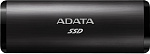 1000582967 Твердотельный накопитель/ ADATA External SSD SE760, 256GB, Type-C, USB 3.2 Gen2, R/W 1000/800 MB/s, 122x44x14mm, Black (3 года)