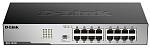 DGS-1016D/I2A Коммутатор D-LINK Неуправляемый , 16x1000Base-T, защита от статического электричества до 1 кВ, корпус металл