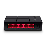 MS105G Коммутатор MERCUSYS 5-портовый гигабитный настольный , 5 гигабитных портов, пластиковый корпус